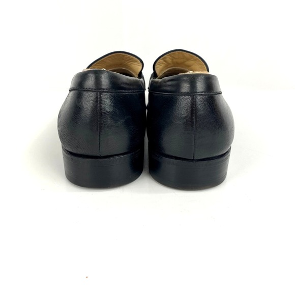 Bally Leather Dress Shoes Mens 11.5 D Sarzano Tassel Loafers Slip On Black, Fine - Picture 7 of 10